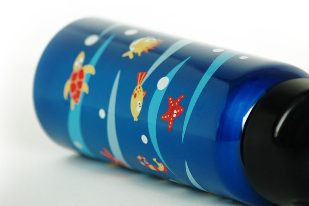 Serigrafía en botellas de agua