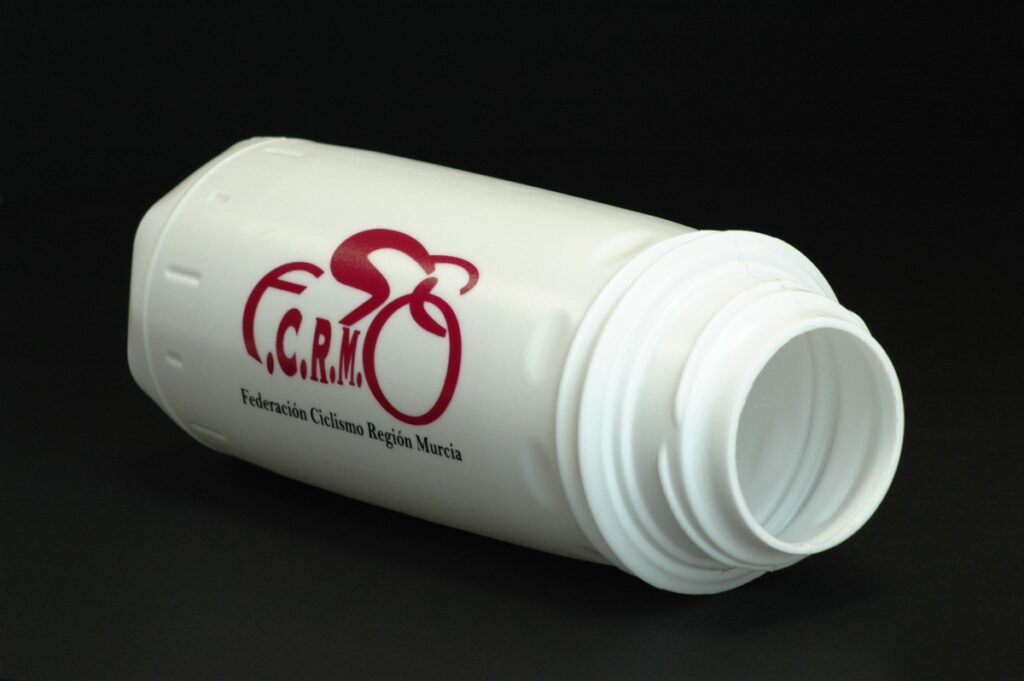 serigrafía en botellas de plástico