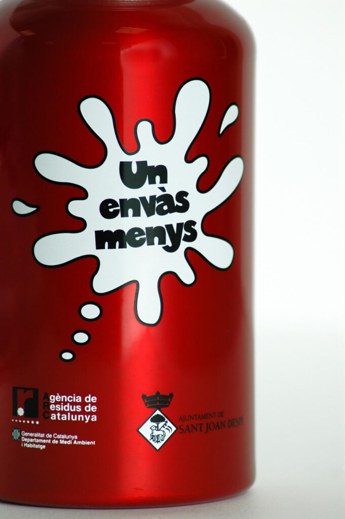 Serigrafia en botellas de agua